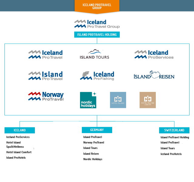 Iceland ProTravel Group - Organizational chart